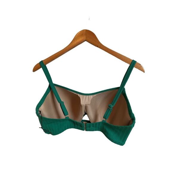 Shade & Shore Green Bikini Top Size 34D NWT - Picture 3 of 6